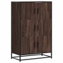 Aparador alto madera de ingeniería y metal marrón roble de , Aparadores - Ref: Foro24-849073, Precio: 105,42 €, Descuento: %