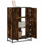 Aparador alto madera de ingeniería y metal 68x35x106,5 cm de , Aparadores - Ref: Foro24-849071, Precio: 102,20 €, Descuento: %