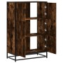 Aparador alto madera de ingeniería y metal 68x35x106,5 cm de , Aparadores - Ref: Foro24-849071, Precio: 102,20 €, Descuento: %