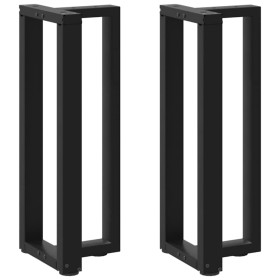 Patas de mesa consola en forma de T 2 unidades acero negro de , Patas para mesas - Ref: Foro24-4013040, Precio: 106,54 €, Des...