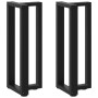 Patas de mesa consola en forma de T 2 unidades acero negro de , Patas para mesas - Ref: Foro24-4013040, Precio: 106,54 €, Des...