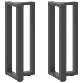 Patas de mesa consola en forma de T 2 unidades acero antracita de , Patas para mesas - Ref: Foro24-4013042, Precio: 106,12 €,...