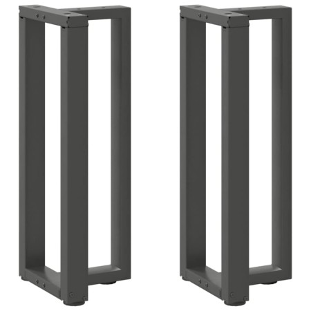 Patas de mesa consola en forma de T 2 unidades acero antracita de , Patas para mesas - Ref: Foro24-4013042, Precio: 106,12 €,...