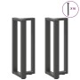 Patas de mesa consola en forma de T 2 unidades acero antracita de , Patas para mesas - Ref: Foro24-4013042, Precio: 106,12 €,...
