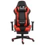 Silla gaming giratoria con reposapiés PVC rojo de vidaXL, Sillones para videojuegos - Ref: Foro24-20497, Precio: 148,84 €, De...