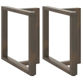 Patas mesa comedor forma T 2uds acero natural 80x35x(72-73)cm de , Patas para mesas - Ref: Foro24-4013063, Precio: 140,46 €, ...