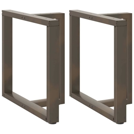 Patas mesa comedor forma T 2uds acero natural 80x35x(72-73)cm de , Patas para mesas - Ref: Foro24-4013063, Precio: 140,46 €, ...
