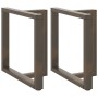 Patas mesa comedor forma T 2uds acero natural 80x35x(72-73)cm de , Patas para mesas - Ref: Foro24-4013063, Precio: 140,46 €, ...