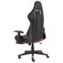Silla gaming giratoria con reposapiés PVC rojo de vidaXL, Sillones para videojuegos - Ref: Foro24-20497, Precio: 148,84 €, De...
