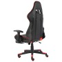 Silla gaming giratoria con reposapiés PVC rojo de vidaXL, Sillones para videojuegos - Ref: Foro24-20497, Precio: 150,75 €, De...