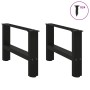 Patas de mesa de centro negro 2uds acero 50x(30-31) cm de , Patas para mesas - Ref: Foro24-4013260, Precio: 65,39 €, Descuent...