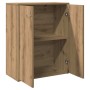 Aparador de madera de ingeniería roble artisan 60x30x75 cm de , Aparadores - Ref: Foro24-855899, Precio: 69,56 €, Descuento: %