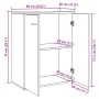 Aparador de madera de ingeniería roble artisan 60x30x75 cm de , Aparadores - Ref: Foro24-855899, Precio: 69,56 €, Descuento: %