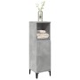 Armario de baño madera contrachapada gris hormigón 30x30x100 cm de , Tocadores de baño - Ref: Foro24-857110, Precio: 54,95 €,...