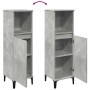 Armario de baño madera contrachapada gris hormigón 30x30x100 cm de , Tocadores de baño - Ref: Foro24-857110, Precio: 54,95 €,...
