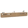 Mueble de TV luces LED madera roble artisan 300x35x40 cm de , Muebles TV - Ref: Foro24-3329170, Precio: 290,63 €, Descuento: %