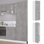 Armario frigorífico madera ingeniería hormigón 60x57x207 cm de vidaXL, Armarios de cocina - Ref: Foro24-802542, Precio: 170,6...