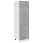 Armario frigorífico madera ingeniería hormigón 60x57x207 cm de vidaXL, Armarios de cocina - Ref: Foro24-802542, Precio: 170,6...