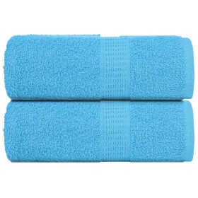 Toallas 2 unidades 100% algodón turquesa 30x30 cm 360 gsm de , Toallas - Ref: Foro24-136968, Precio: 11,79 €, Descuento: %