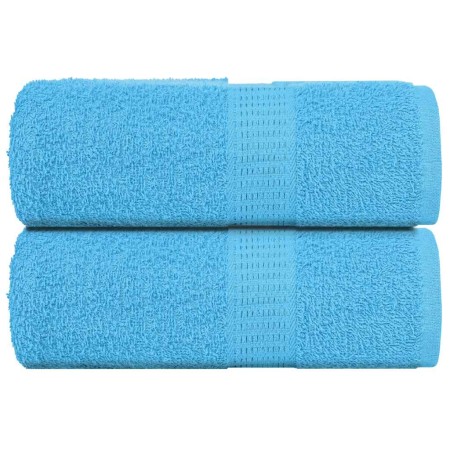 Toallas 2 unidades 100% algodón turquesa 30x30 cm 360 gsm de , Toallas - Ref: Foro24-136968, Precio: 11,79 €, Descuento: %