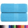 Toallas 2 unidades 100% algodón turquesa 30x30 cm 360 gsm de , Toallas - Ref: Foro24-136968, Precio: 11,79 €, Descuento: %