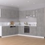 Armario frigorífico madera ingeniería hormigón 60x57x207 cm de vidaXL, Armarios de cocina - Ref: Foro24-802542, Precio: 170,6...