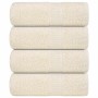 Toallas invitados 4 uds 100% algodón crema 30x50 cm 360 gsm de , Toallas - Ref: Foro24-136996, Precio: 17,55 €, Descuento: %