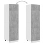 Armario frigorífico madera ingeniería hormigón 60x57x207 cm de vidaXL, Armarios de cocina - Ref: Foro24-802542, Precio: 170,6...