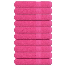 Toallas de sauna 10 uds 100% algodón rosa 80x200 cm 360 gsm de , Toallas - Ref: Foro24-137057, Precio: 107,39 €, Descuento: %