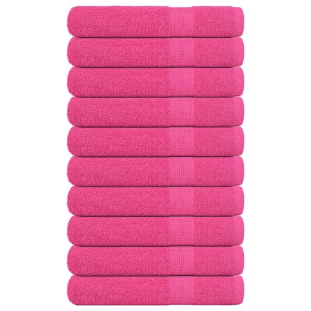 Toallas de sauna 10 uds 100% algodón rosa 80x200 cm 360 gsm de , Toallas - Ref: Foro24-137057, Precio: 107,39 €, Descuento: %