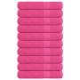 Toallas 10 uds 100% algodón rosa 100x200 cm 600 gsm de , Toallas - Ref: Foro24-137060, Precio: 132,51 €, Descuento: %