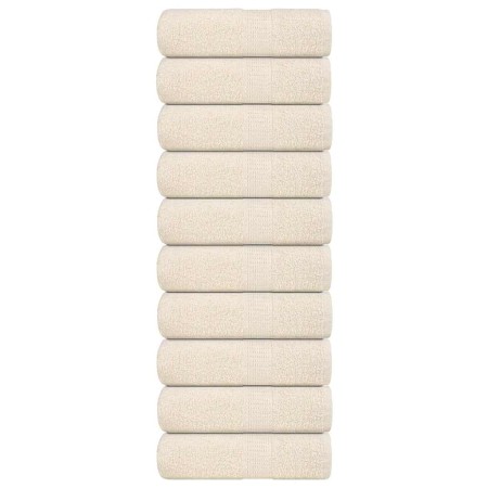 Toallas 10 uds 100% algodón crema 30x30 cm 360 gsm de , Toallas - Ref: Foro24-136994, Precio: 22,39 €, Descuento: %