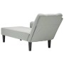 Chaise longue con reposabrazos derecho terciopelo gris claro de , Divanes - Ref: Foro24-4009792, Precio: 115,30 €, Descuento: %