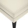 Tumbona con almohada y reposabrazo derecho terciopelo crema de , Divanes - Ref: Foro24-4009814, Precio: 138,42 €, Descuento: %