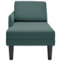 Tumbona almohada y reposabrazo derecho terciopelo verde oscuro de , Divanes - Ref: Foro24-4009809, Precio: 116,68 €, Descuent...