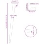 Patas para mesa de centro cónicas 4 uds acero blanco 72-73 cm de , Patas para mesas - Ref: Foro24-4012517, Precio: 60,54 €, D...