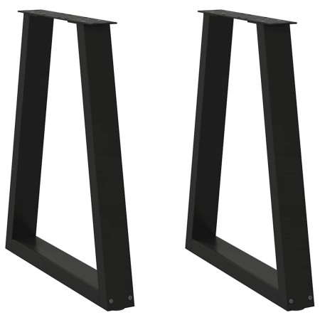 Patas para mesa de centro en forma de V 2 uds acero negro de , Patas para mesas - Ref: Foro24-4012560, Precio: 86,53 €, Descu...