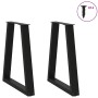 Patas para mesa de centro en forma de V 2 uds acero negro de , Patas para mesas - Ref: Foro24-4012560, Precio: 86,53 €, Descu...