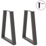 Patas para mesa de centro en forma de V 2 uds antracita acero de , Patas para mesas - Ref: Foro24-4012562, Precio: 96,49 €, D...