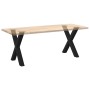 Patas para mesa de comedor en forma de X 2 uds acero negro de , Patas para mesas - Ref: Foro24-4012976, Precio: 99,47 €, Desc...