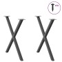 Patas para mesa de comedor en forma de X 2 uds antracita acero de , Patas para mesas - Ref: Foro24-4012922, Precio: 58,65 €, ...