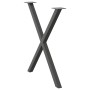 Patas para mesa de comedor en forma de X 2 uds antracita acero de , Patas para mesas - Ref: Foro24-4012922, Precio: 58,65 €, ...