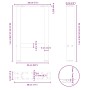 Patas de mesa de centro acero antracita 2 uds 28x(42-43) cm de , Patas para mesas - Ref: Foro24-4013274, Precio: 56,35 €, Des...