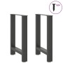 Patas de mesa de centro acero antracita 2 uds 60x(72-73) cm de , Patas para mesas - Ref: Foro24-4013306, Precio: 85,27 €, Des...