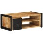 Mesa de centro de madera maciza de mango rugosa 90x50x36 cm de , Mesas de centro - Ref: Foro24-4013553, Precio: 211,82 €, Des...
