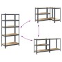 Estantería resistente 5 niveles madera contrachapada de , Estanterías industriales - Ref: Foro24-4016959, Precio: 65,32 €, De...