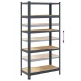 Estantería resistente 5 niveles madera contrachapada de , Estanterías industriales - Ref: Foro24-4016959, Precio: 65,32 €, De...