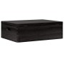 Caja de madera tapa y asas madera maciza pino negra 40x30x13 cm de , Cestas para almacenaje - Ref: Foro24-4017397, Precio: 30...