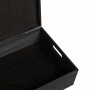 Caja de madera tapa y asas madera maciza pino negra 40x30x13 cm de , Cestas para almacenaje - Ref: Foro24-4017397, Precio: 30...