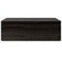 Caja de madera con tapa madera maciza de pino negra 40x30x13 cm de , Cestas para almacenaje - Ref: Foro24-4017395, Precio: 37...